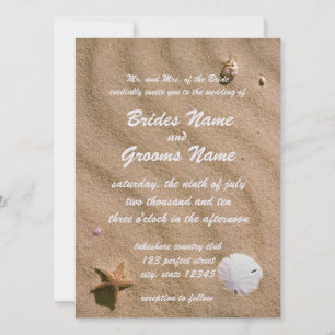 Beach Serenity Wedding Invitation