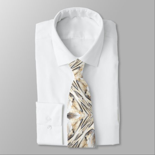 Beach Shell Colors Abstract Neck Tie 