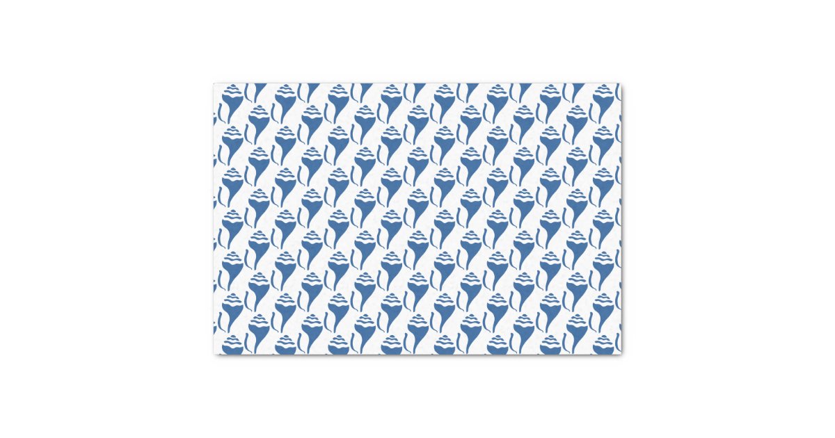 Beach shell pattern tissue paper | Zazzle