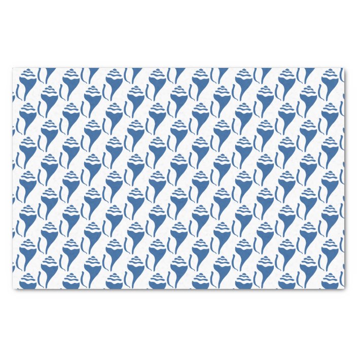 Beach shell pattern tissue paper | Zazzle.com