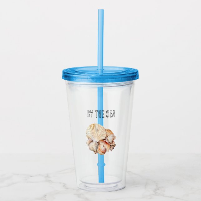 Beach Shells Acrylic Tumbler (Front)