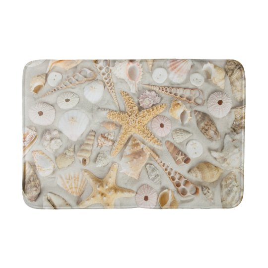 Beach Shells Bath Mat | Zazzle.com