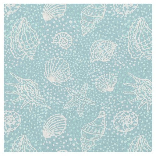 Beach shells fabric