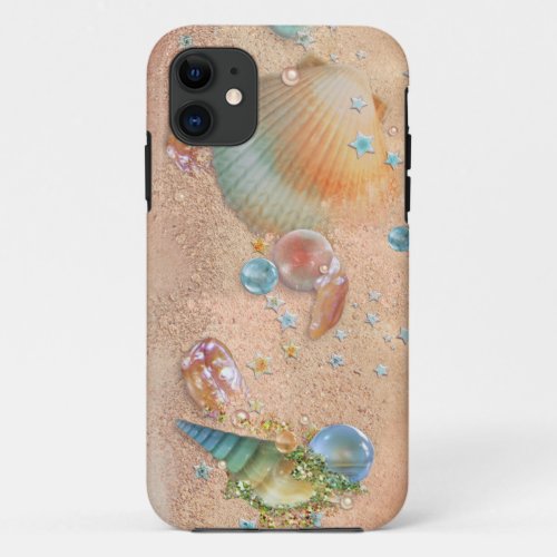 Beach Shells n Jewels iPhone 11 Case