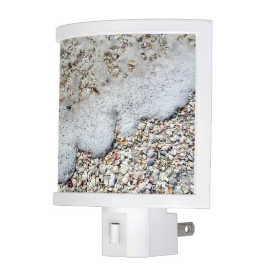 Beach Shells Sea Shell Background Ocean Texture Night Light (Left)