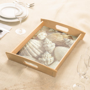 Beach Shells Still Life Serving Tray