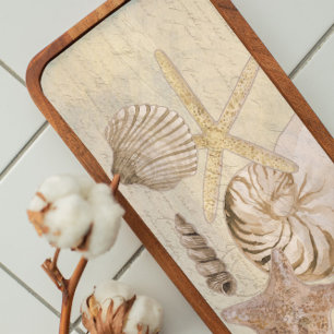 Beach Shells Watercolor Vintage Ephemera Decoupage Tissue Paper