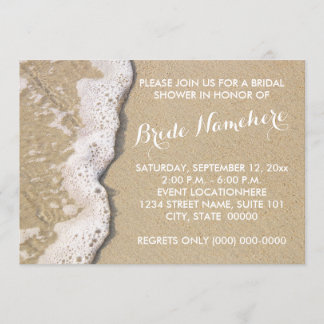 Beach Shore Bridal Shower Invitations