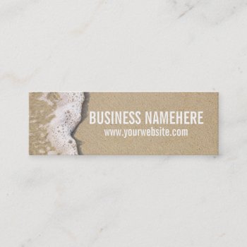 Beach Shore Mini Business Card by CarriesCamera at Zazzle