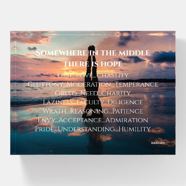 Beach Shore Paper Weight- HAMbyWG Paperweight (Front)