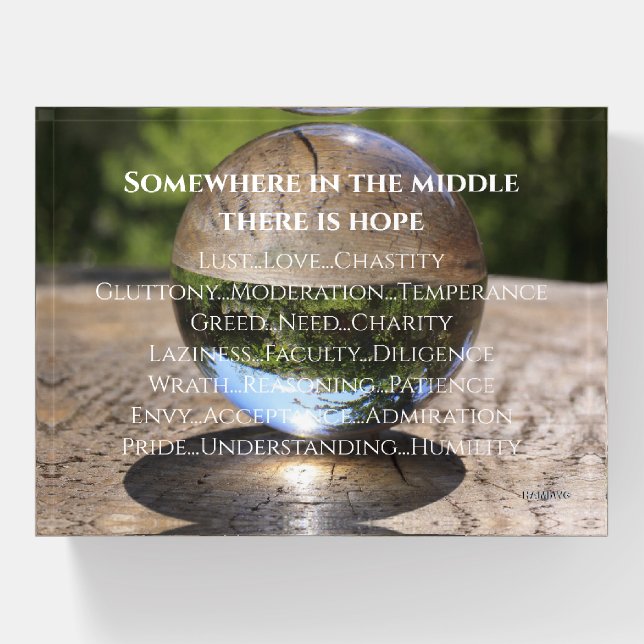 Beach Shore Paper Weight- HAMbyWG Paperweight (Front)