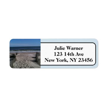 Beach Shore Return Address Stickers Beach Shore Return Address Stickers
