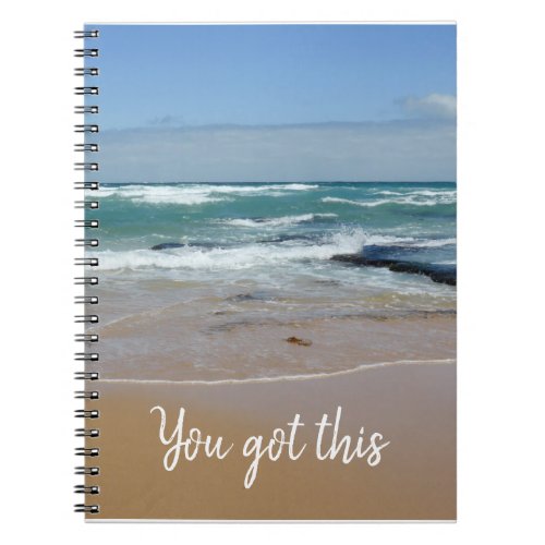 Beach Shore You Got This Spiral Notebook