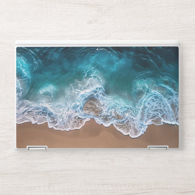 Beach Shoreline Waves HP Laptop Skin (Front)