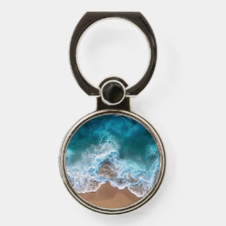 Beach Shoreline Waves Phone Ring Stand