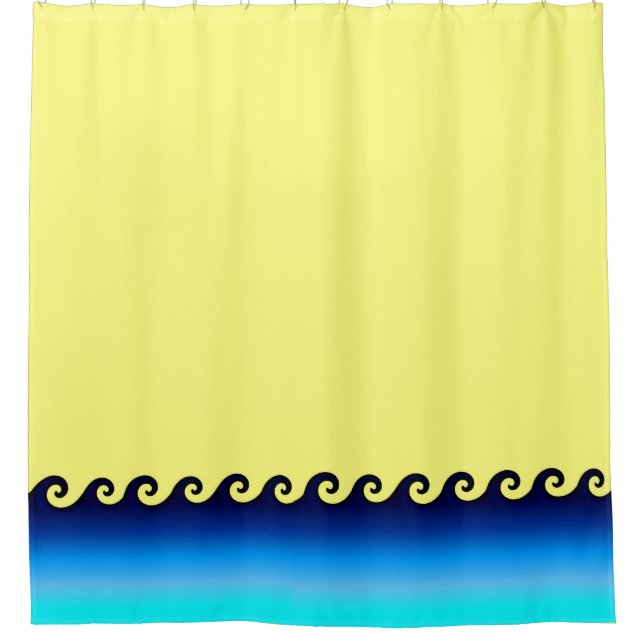 Beach Shower Curtain 72" x 72" (Front)