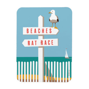 Beach Sign Post Magnet