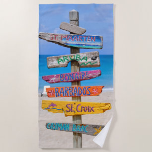 Beach Signs Towel
