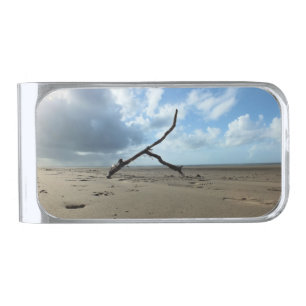 BEACH SILVER FINISH MONEY CLIP