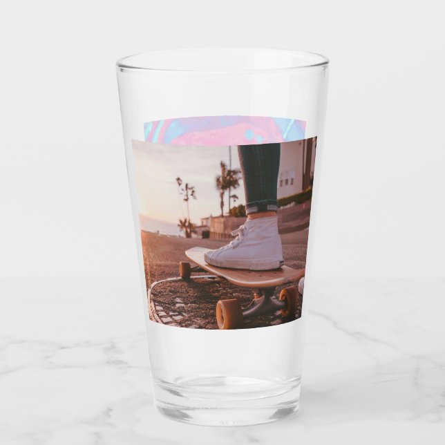 beach skating glass (Front)