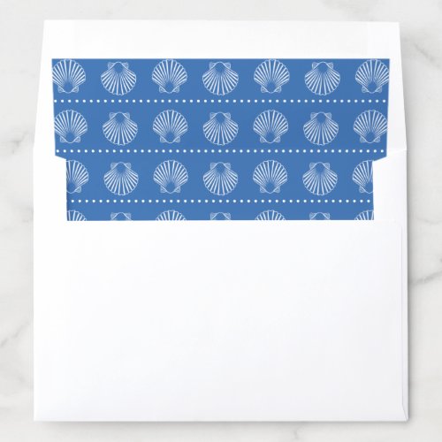 Beach Sky Cloud  Seashells Envelope Liner