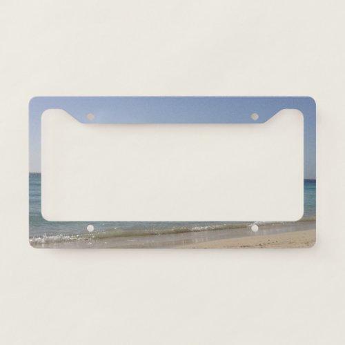 Beach Sky Sandy License Plate Frame
