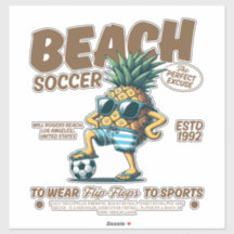 Beach Soccer and flip-flops