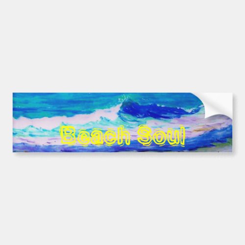 Beach Soul Bumper Sticker