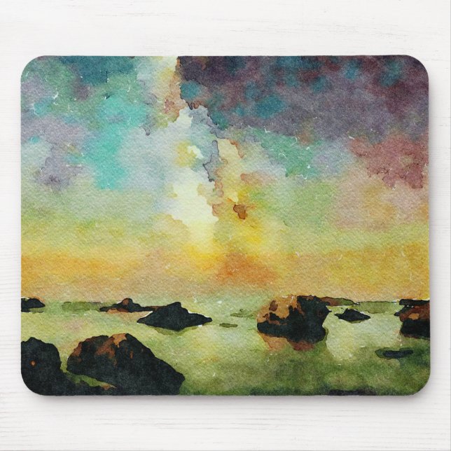 *~ Beach Spiaggia delle cannelle Italia Italy AP12 Mouse Pad (Front)
