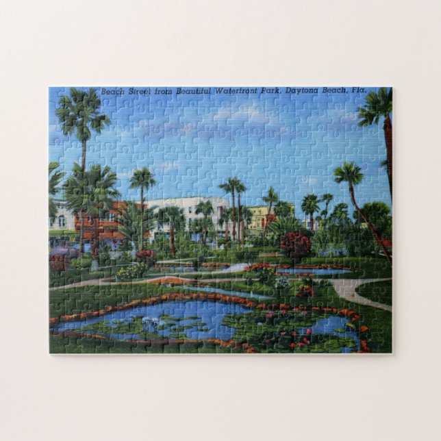 Beach St., Daytona Beach, FL Vintage Jigsaw Puzzle (Horizontal)