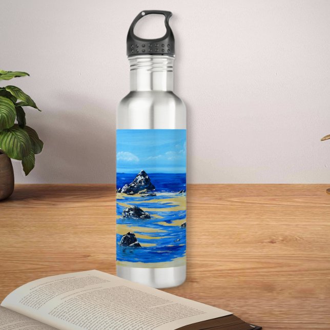 Beach Stainless Steel Water Bottle (Creator Uploaded)