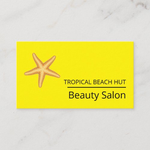 Beach Starfish Beautician Beauty Salon Business Card