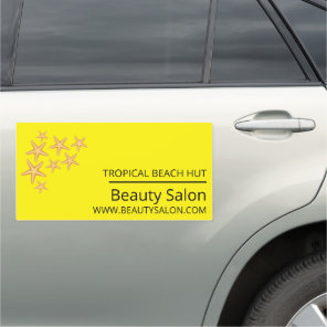 Beach Starfish, Beautician, Beauty Salon Car Magnet