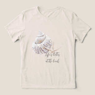 Beach Starfish personalized better at the beach Tri-Blend Shirt