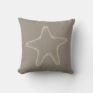 Beach Starfish Sea Coral Throw Pillow Decor Gift