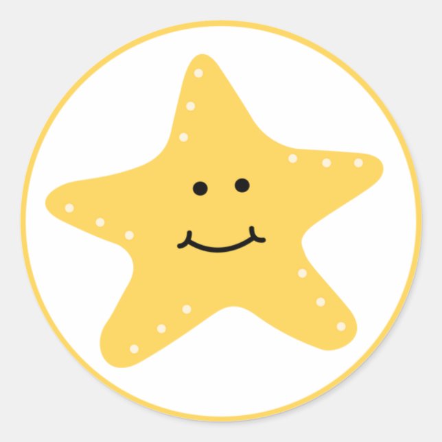 Beach Starfish Sticker (Front)