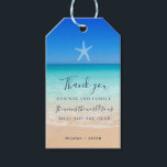 Beach Starfish Thank You Wedding Favor  Gift Tags<br><div class="desc">These starfish beach wedding favor thank you gift tags are the perfect addition to your wedding celebration. The beautiful design features a charming starfish graphic with elegant script font, adding a touch of whimsy to your special day. These tags can be easily attached to any wedding favors as a thoughtful...</div>