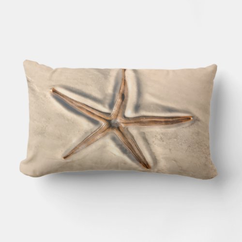 Beach Starfish Throw Pillow