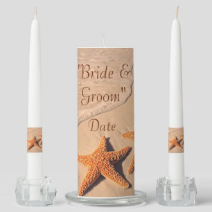 Beach Starfish Unity Wedding Candle