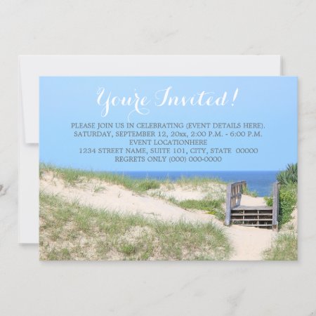 Beach Steps Invitations
