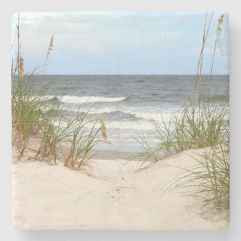 Beach Stone Coaster by CarriesCamera at Zazzle