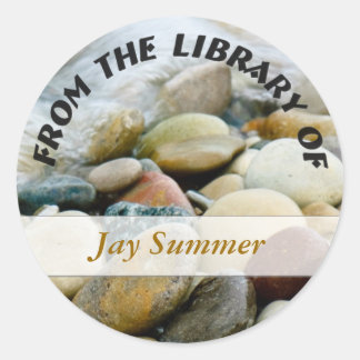 Beach Stones I Classic Round Sticker