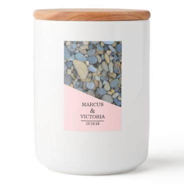 Beach Stones Pebbles Wedding Food Label Beach Stones Pebbles Wedding Food Label