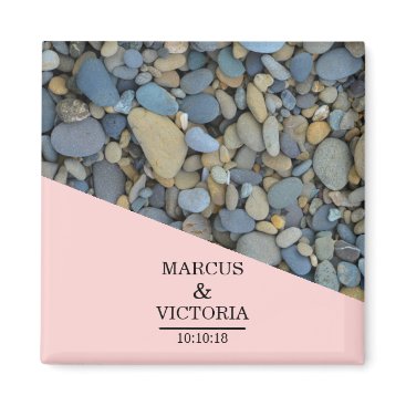 Beach Stones Pebbles Wedding Magnet Beach Stones Pebbles Wedding Magnet