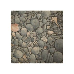 Beach Stones Shells Pebbles Rocks Painting Art