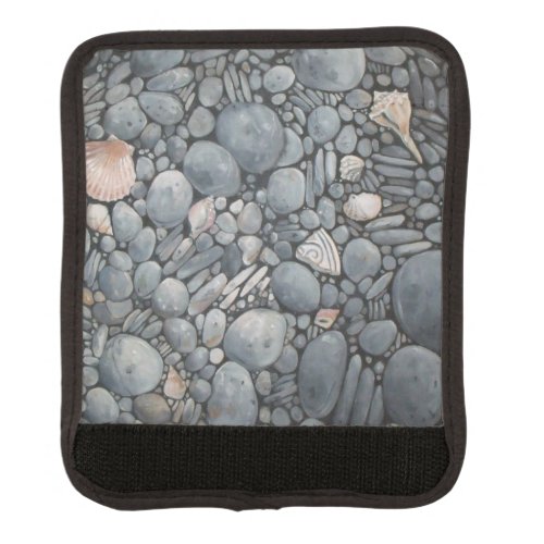 Beach Stones Shells Pebbles Rocks Painting Art Luggage Handle Wrap