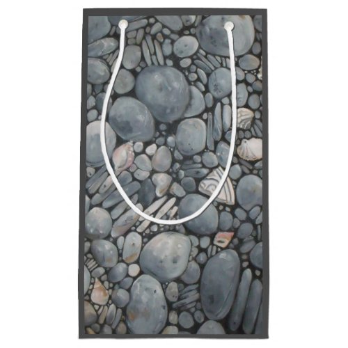 Beach Stones Shells Pebbles Rocks Painting Art Small Gift Bag