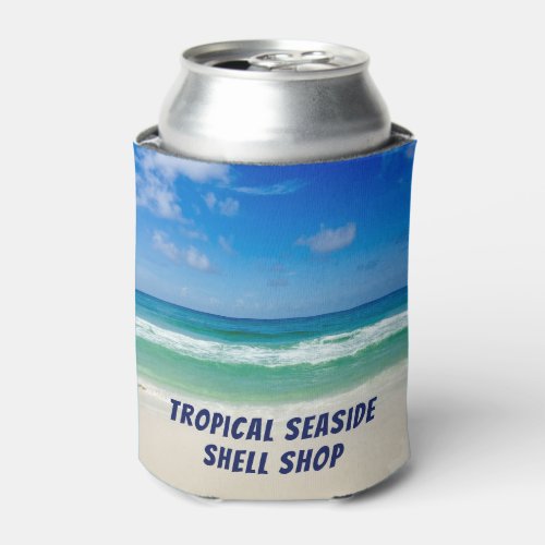 Beach Store Custom Ocean Seaside Company Marketing Can Cooler