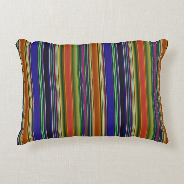 Beach Stripes Accent Pillow (Front)