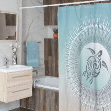 Beach  Style Turtle and Mandala Coastal Maritime